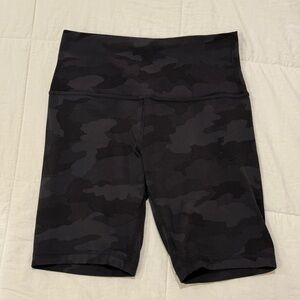 lululemon athletica Black Camo Bike Shorts